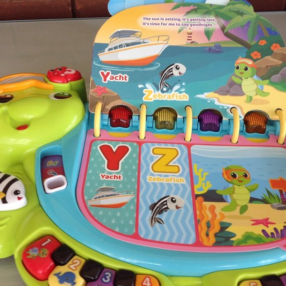 VTech Touch and Teach Sea Turtle Interactive Learning Book - Picture 11 of 12